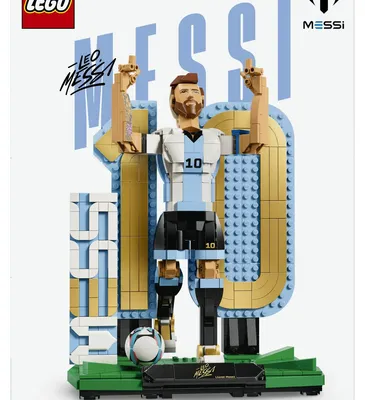 Immagine prodotto di LEGO Editions 43015 Lionel Messi – Leggenda Del Calcio, Action Figure Giocattolo 3D Da Esposizione, Regalo Per Bambini Da 12+