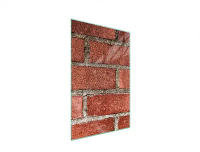 Produktbild von Herdabdeckplatte 35x52 Glaskeramikkochfeld Abdeckung Spritzschutz Glasplatte Deko Schneidebrett Ziegel Rot