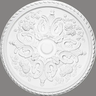 Produktbild von Mardom Rosette B3015 Profoam 828 x 64 x 828 mm Weiß Stuckrosette Deckenrosette Rund