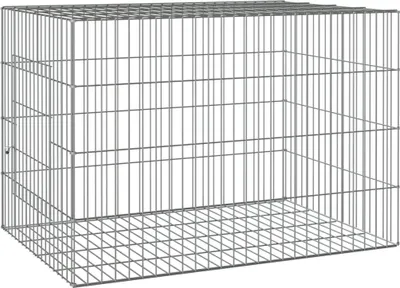 Immagine prodotto di vidaXL Gabbia per conigli 78x54x54 cm Ferro zincato