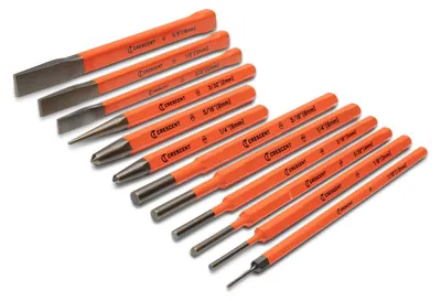 Produktbild von Crescent 12-teiliges Set, Stanzer und Meißel – CPCCHS12