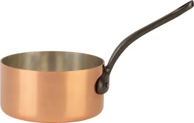 Produktbild von Cuisine Romefort | Kupferkasserolle Ø 14 cm | verzinnt mit Gusseisengriff | Kasserolle aus massivem Kupfer