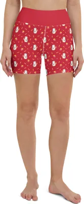 Produktbild von Mr. & Mrs. Panda Yoga Shorts Pinguin Pommes Größe XL - Gelb - Geschenk, für Frauen, Sporthose, Freundin, Valentinstag, Partner, Sportshorts Damen, Freund, Yogabekleidung