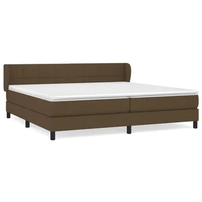 Produktbild von Boxspringbett mit Matratze Dunkelbraun 200x200 cm Stoff