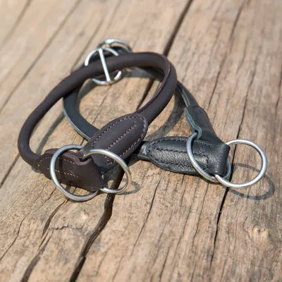 Produktbild von Kieffer Hundehalsband Ultrasoft, rundgenäht - braun - 55 cm