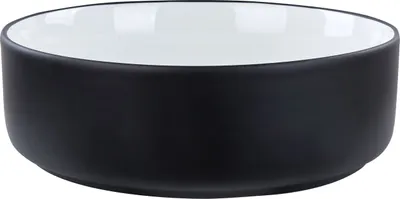 Obrázok produktu pre BELIANI Kúpeľňové umývadlo na dosku čierne keramické lesklé 36 cm okrúhle moderný štýl
