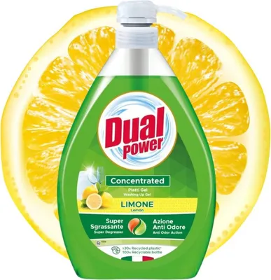 Produktbild von Dual Power Geschirrspülmittel 1l Zitrone