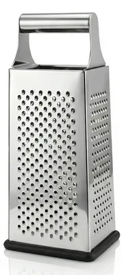 Produktbild von Arendo Vierkantreibe Edelstahl, 4-seitiger Gemüsehobel, Küchenreibe, Multireibe, 4 Reibeflächen grob/fein/Hobel/Zesten, Kartoffelreibe, Grater, Gemüsereibe