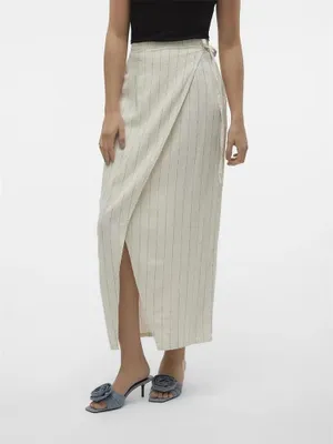Zdjęcie produktu dla Vero Moda Mindy Długa Spódnica Beżowa 40 Damska Beżowa 40