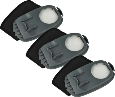Produktbild von vhbw 3 Staubsaugerfilter kompatibel mit Philips AquaTrio Cordless Staubsauger, Waschsauger - HEPA-Filter Schwarz Grau Weiß