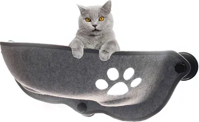Obrázok produktu pre Hojdacia sieť pre mačky so silnými prísavkami Pet Kitty Hanging Sleeping Bed Storage For Pet Warm Cage Cat Shelf Sit Beds, Grey
