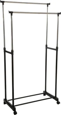 Produktbild von 5Five Kleiderstander Doppelstange - Kunststoff/Metall - schwarz - 80 x 170cm