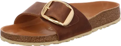 Produktbild von Birkenstock Damen Pantoletten Madrid Big Buckle braun Leder 40