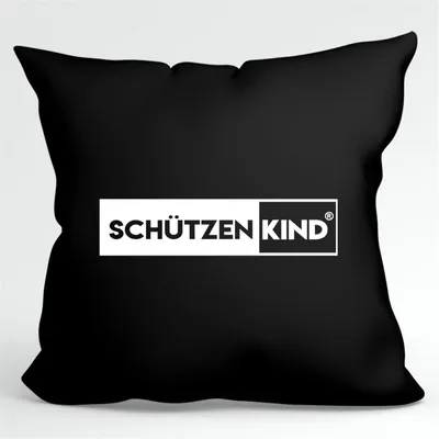 Produktbild von Hellweg Druckerei Kissenbezug Schützenkind Modern Geschenk Kissenbezug Black 40x40cm Baumwolle Schützenkind Modern Präsent