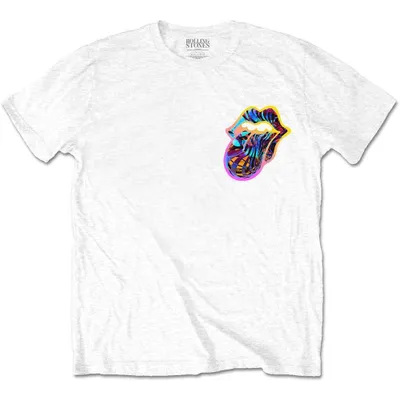 Produktbild von The Rolling Stones Sixty Gradient Text (Back Print) White XL T-Shirt