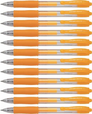 Produktbild von Pilot G2-07 Gelschreiber Neonapricot - 12er-Set