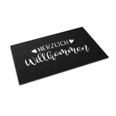 Obrázek produktu pro Rohožka před dveře - Podložka na zachytávání nečistot- Protiskluzová vnitřní venkovní rohožka - 60x40 cm - Vřelé přivítání