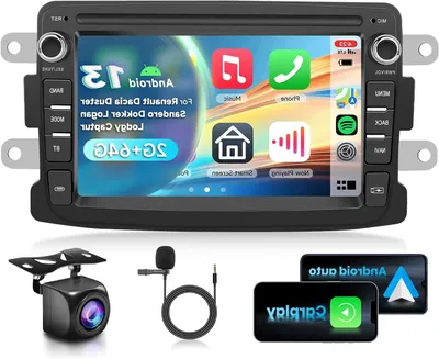 Zdjęcie produktu dla Radio samochodowe 7 cali - odtwarzacz multimedialny - system nawigacji - radio Bluetooth - ekran dotykowy Android