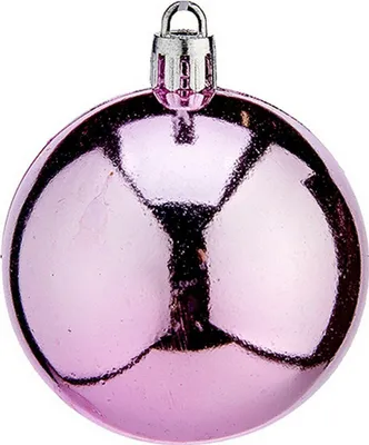 Image de Boules de Noël ø 6 cm 24 pcs. en plastique rose