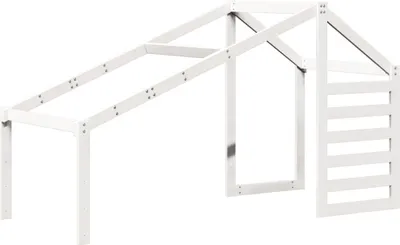 Produktbild von "SALE 2026" Dach für Kinderbett Weiß 198x97x113 cm Massivholz Kiefer - Kinderbetten DE6564802