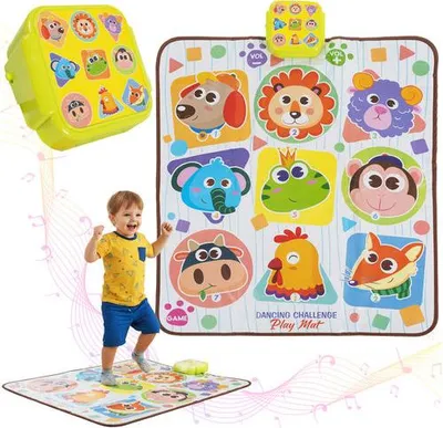 Produktbild von Interaktive Tanzmatte für Kinder, 82 x 65 cm, 4 Modi