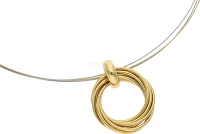 Produktbild von Boccia Anhänger 0736-02 Titan Gold plattiert