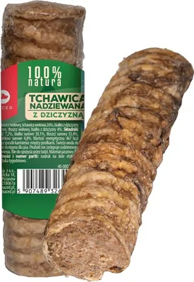 Zdjęcie produktu dla MACED Tchawica mała Nadziewana z Dziczyzną 120g dla psa