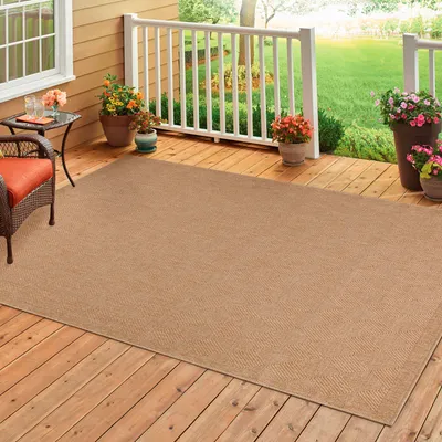 Immagine prodotto di Homebyhome Tappeto Interno Esterno Tessitura Piatta Look Naturale Sisal Impermeabile Stile Boho Scandinavo, Dimensioni: 240x340 cm