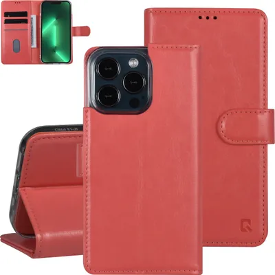 Produktbild von UNIQ Accessory iPhone 13 Pro Booktype Case - Card holder for 3 cards - Magnetic closure - Pink