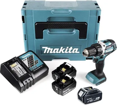 Image de Perceuse visseuse BL 18V LXT (2x5,0 Ah + 1 x3,0 Ah) en MAKPAC - MAKITA DDF484JX1