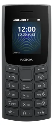 Produktbild von Nokia 110, Balken, Single SIM, 4,57 cm (1.8"), 0,1 MP, 1000 mAh, Schwarz