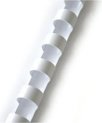 Obrázok produktu pre Plastové chrbty - 19 mm, biele, 100 ks