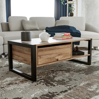Produktbild von Skye Decor, Konferen?ný stolík - Heidi (atlantická borovica + ?ierna)