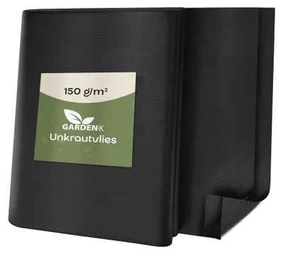 Image de GARDENIX : Tissu de paillage pour jardin, empêche la croissance des mauvaises herbes. Tissu perméable à l'eau, 150 g/m²