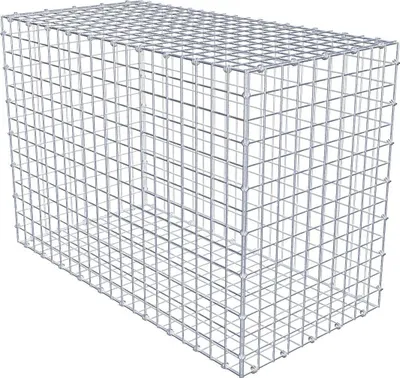 Produktbild von Gabione 100 cm x 70 cm x 50 cm (L x H x T), Maschenweite 5 x 5 cm, Spiralring