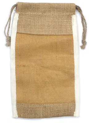 Imagen del producto de Bolsa Grande de Yute Lavada - 26x15cm