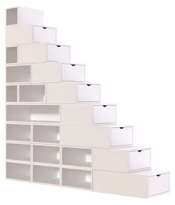 Immagine prodotto di Scaffale a gradini 225 cm - Bianco
