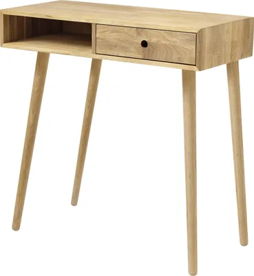 Produktbild von Konsolentisch >Anacortes< in Eiche geölt aus Massivholz - 80x80x35cm (BxHxT)