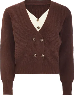 Produktbild von ALBEE damen strickjacke - kaffee, M