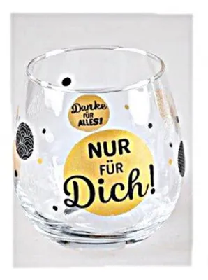 Produktbild von Whiskyglas, Wasserglas oder auch Weinglas mit Spruch Für Dich""
