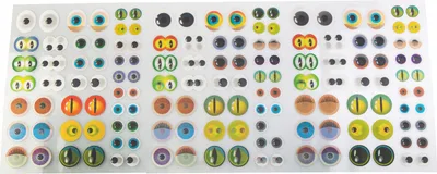 Produktbild von EDUPLAY 370178 Bunte Wackelaugen 144er Set
