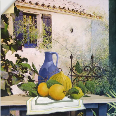 Produktbild von ARTland Wandbild, selbstklebend Stillleben mit Kürbis I Größe: 70x70 cm