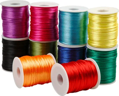 Zdjęcie produktu dla Creativ Company 51551, Satyna, 50 m, 2 mm, Różne kolory