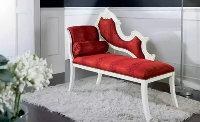 Produktbild von Roter Chaiselongue Klassische Möbel Wohnzimmermöbel Designer Liege