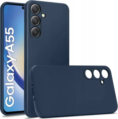 Image de Étui pour Samsung Galaxy A55 | Coque souple mate pour A55 5G avec protection en verre trempé 9H
