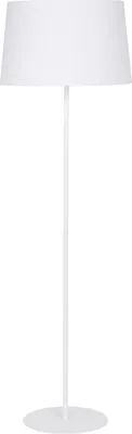 Zdjęcie produktu dla Lampa Podłogowa Biały Klosz Z Tkaniny Jednokolorowa Metalowa Rama Bauhaus Design H 148cm E27 Oświetlenie Przedpokoju Lampa Podłogowa Do Salonu Kanapa