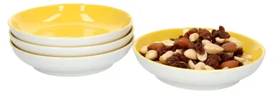 Produktbild von 4er Set Doppio Schalen flach Ø 13 cm Gelb Snack-Schüssel Dessert-Bowl Ritzenhoff