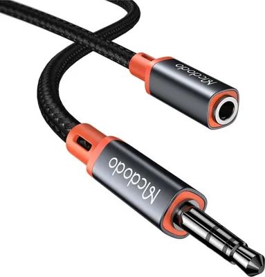 Zdjęcie produktu dla Mcdodo Kabel Przedłużacz Audio Aux Mini Jack 3,5Mm Wzmociony W Oplocie 1M