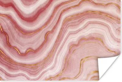 Produktbild von MuchoWow® Poster Achat - Rosa - Edelsteine - Kristall 180x120 cm - Fotoplakat