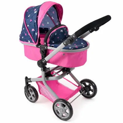 Produktbild von Bayer Chic 2000 Kombi-Puppenwagen Mika | 2in1 Buggy & Sportsitz für Puppen bis 52 cm | Höhenverstellbar 47-80 cm | Ab 3 Jahren